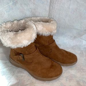 St John’s Bay brown suede boots, size 9